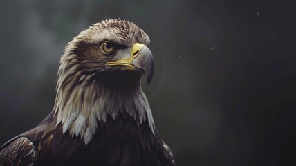Obraz premium 3d rendering of eagle portrait.