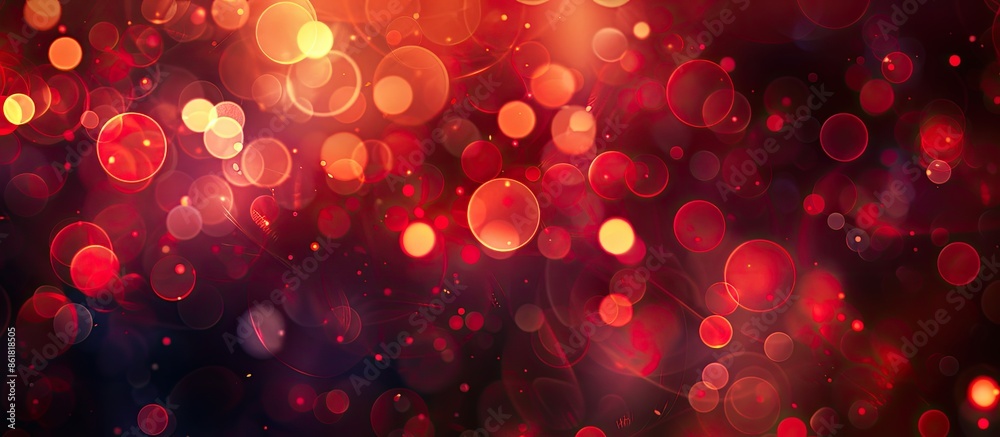 Aufkleber nighttime abstract background with smooth red lights creating a blurred effect, ideal for a copy spa