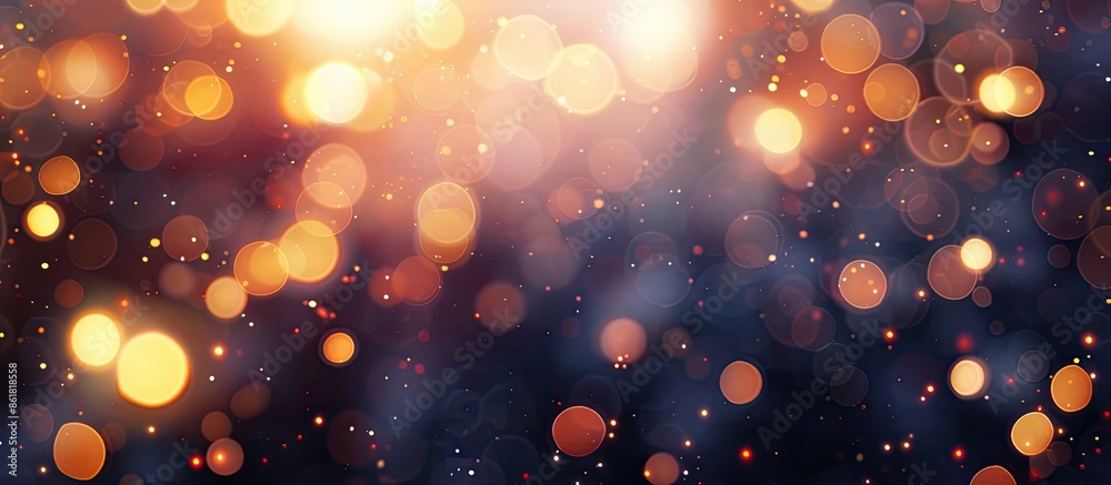 Aufkleber Blurred background with bokeh lights and shadows, perfect for copy space image.
