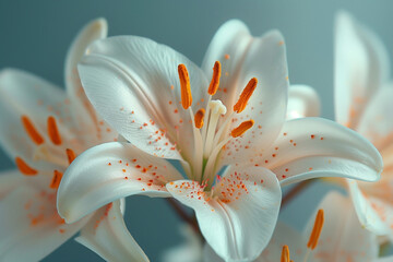 Close-Up Lily Flower The Art of Ikebana