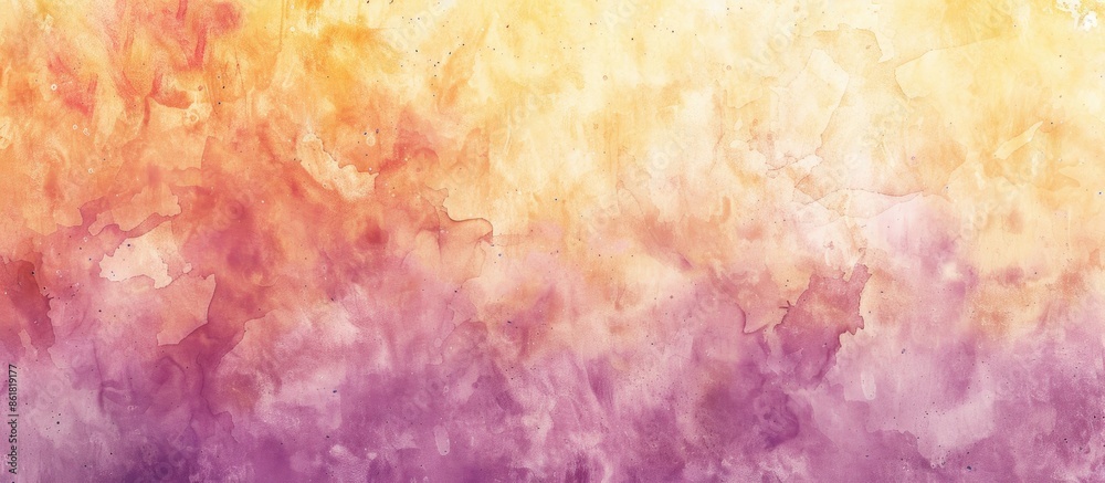 Aufkleber Soft textured warm watercolor paper provides a perfect copy space image against an empty background for your concept.