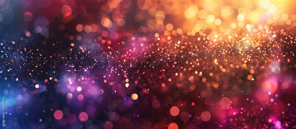 Poster festive background with a blurred glitter paper texture, ideal for copy space image.