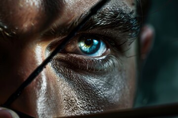 Archer s steadfast and unwavering gaze embodies determination in the summer olympic games