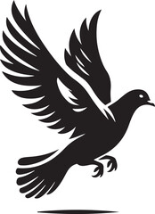 Bird  silhouette vector illustration