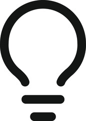Light bulb black color with rays. Light bulb black color vectoe eps10. Idea mind bulb light in flat grey style.
rk