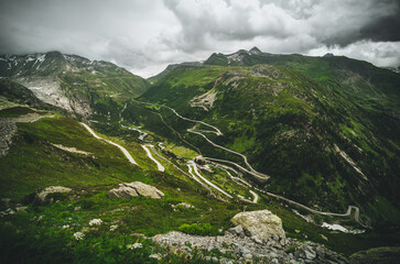 Mountain landscape with road