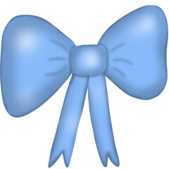 blue bow