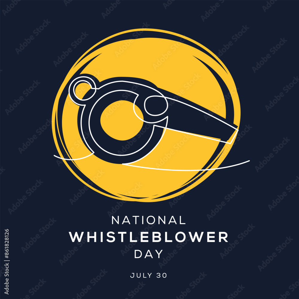 Wall mural National Whistleblower Day, held on 30 July.