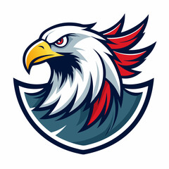 eagle head illustration logo