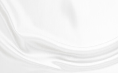 Fototapeta premium White gray satin texture that is white silver fabric silk background with beautiful soft blur pattern natural.