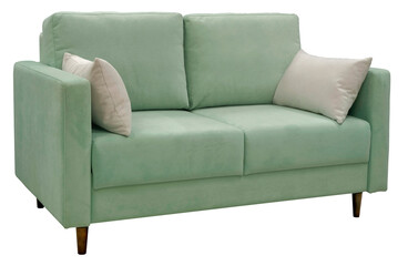 Sofa isolated on white background. Including clipping path