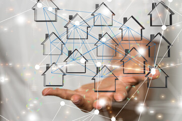 Business intelligence analyst dashboard on virtual
