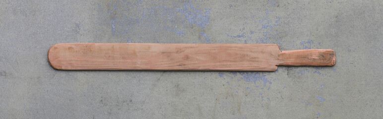 wooden children's toy sword isolated
