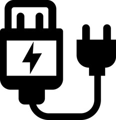 various charge icon flat  isolated on transparent background. charging vector format for various devices smartphone laptop tablet and smartwatch AC sockets with power plugs