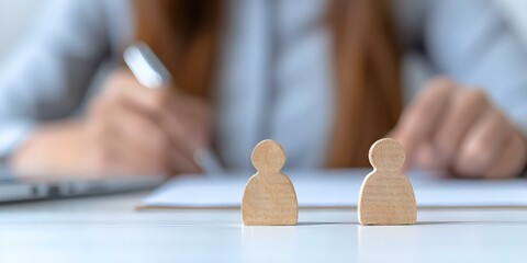 HR coordinator plans employee benefits. Concept HR, Benefits, Employee, Coordinator, Planning