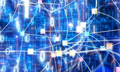 Software, web development, programming concept. Abstract Programming