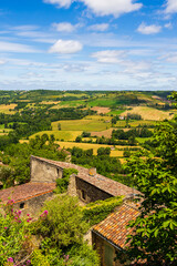 Paysage de campagne autour de Cordes-sur-Ciel