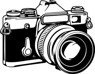 Old camera clipart desing illustration