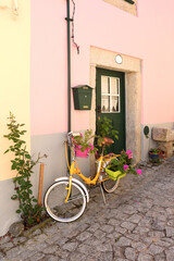 a corner in the street of the historic town of Almeida, Beira Alta, Guarda District ,Portugal