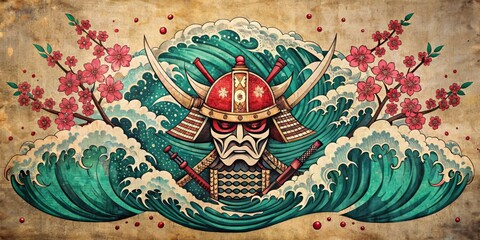 Serene exotic waterfall cascades down lush green rocks surrounded by dense tropical rainforest, seamless looping time-lapse virtual 4k video animation background.