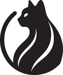 Cat icon vector illustration black cat icon