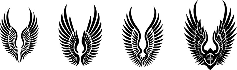Naklejka premium Wings Illustration 