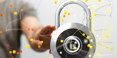security data code digital in hand