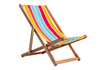 Isolated Deckchair Against A Transparent Background