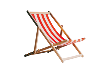 Isolated Deckchair Against A Transparent Background