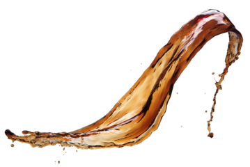 Cola splash isolated 