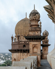Gol Gumbaz is the largest dome in the country and the second largest dome in the world, the Mausoleum of Muhammad Adil Shah. Bijapur. India.
