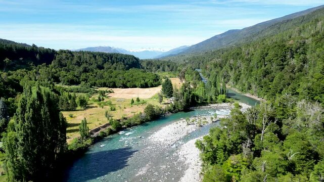 river in the mountains