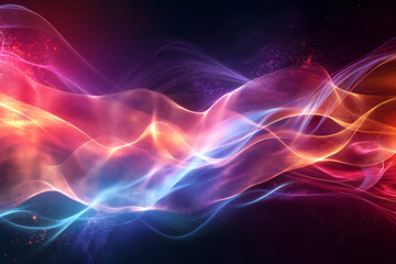 Fototapeta premium abstract technology background with dynamic energy flows and cybernetic elements. generative ai 