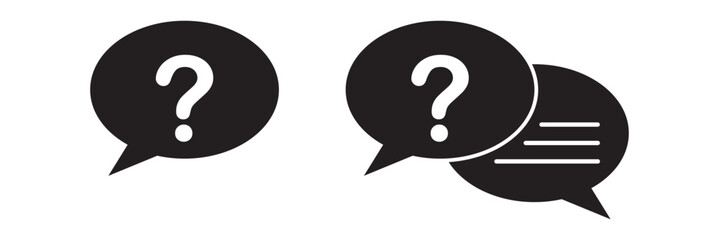 Question icon vector. question mark sign and symbol