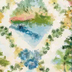 Oil painting and various flowers, cats, dogs, lotus leaves, roses, peonies, chrysanthemums, beautiful