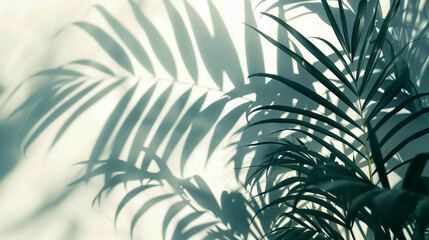 background with plant leaves and shadows