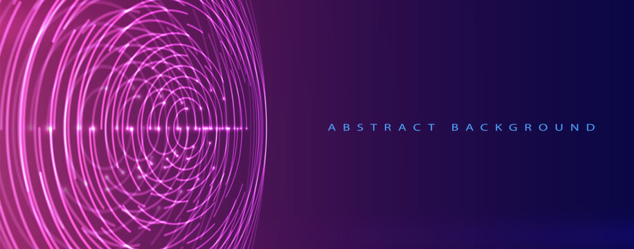 Technology abstract futuristic science background for internet business. Big data concept.Vector art.