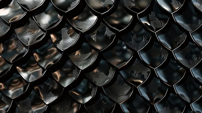 A close up of a dragon scales.