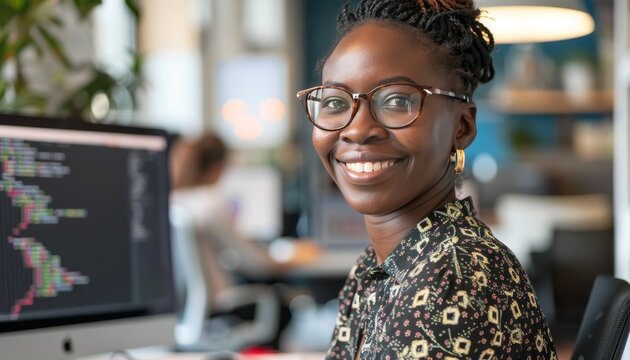 Empowering gender diversity  businesswoman champions tech education through coding bootcamp