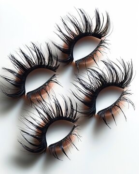 3d mink lashes - a pair of 3d lashes.