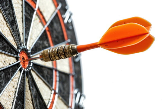 concept success - dart in the center of the target