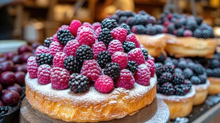 Gourmet French Bakery Delights with Berries