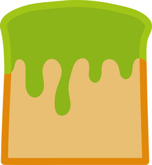 Pandan Custard toast icon.