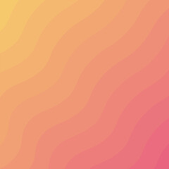 Abstract yellow and pink gradient wave simple background. Vector illustration.