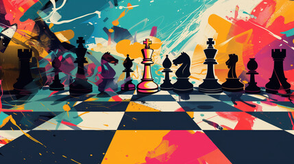 poster on the theme of chess