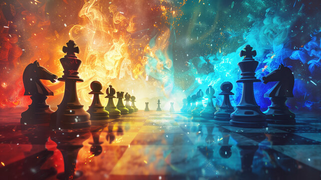 poster on the theme of chess