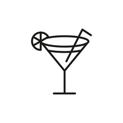 Refreshing Cocktail Icon for Beverage Menus