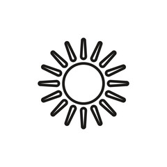 Bright Sun Icon for Weather Apps