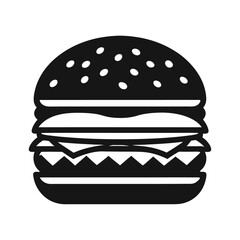 hamburger line art, burger icon, 