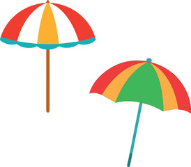 Obraz premium colorful beach umbrella